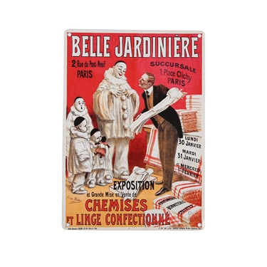 Affiche en métal Belle Jardinière