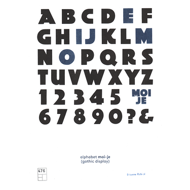 Affiche Alphabet Moi Je
