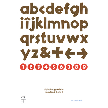 Poster Alphabet Guedelon