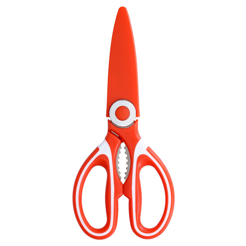 Orange kitchen scissors