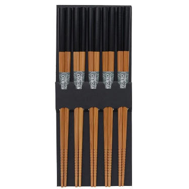 Set of black chopsticks