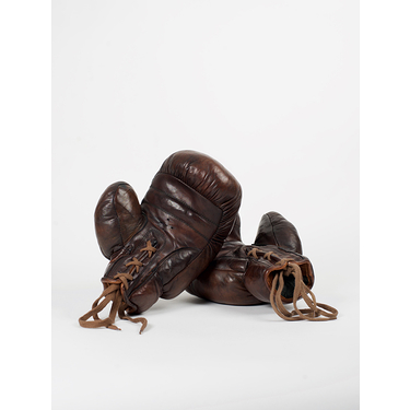Vintage 1920's boxing gloves - Brown