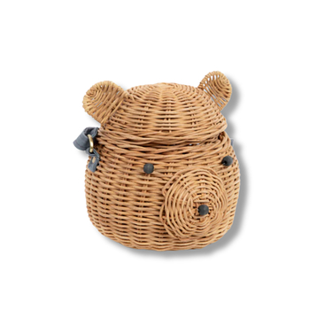 Teddy Bear Rattan Bag