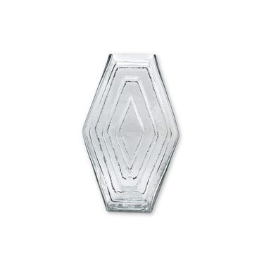 Vase Large Infinite Hexagon Clear