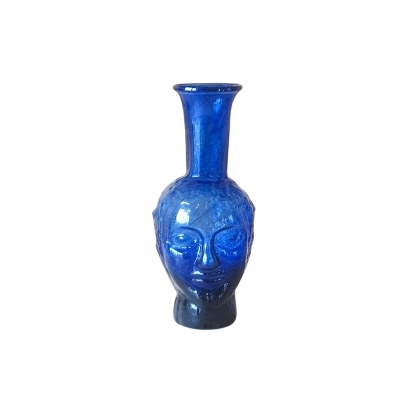 Blue Head Vase