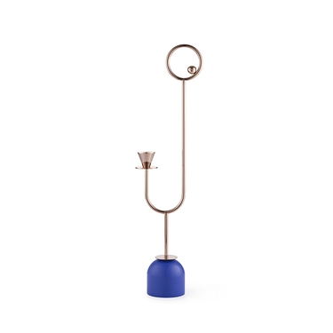Candleholder Paris Memphis N.3 Blue