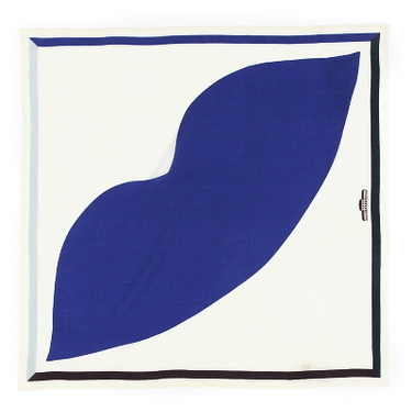 Electric Blue cotton square - Design 403