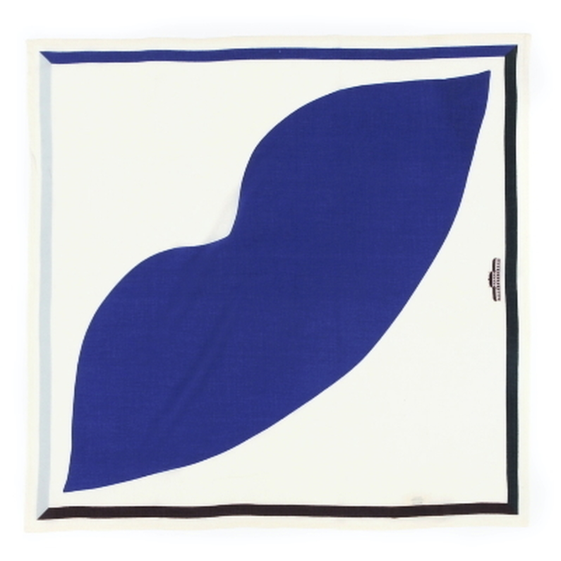 Electric Blue cotton square - Design 403