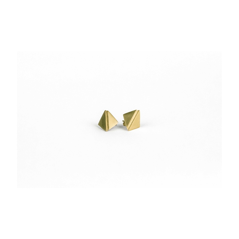 Earings Origami Gold