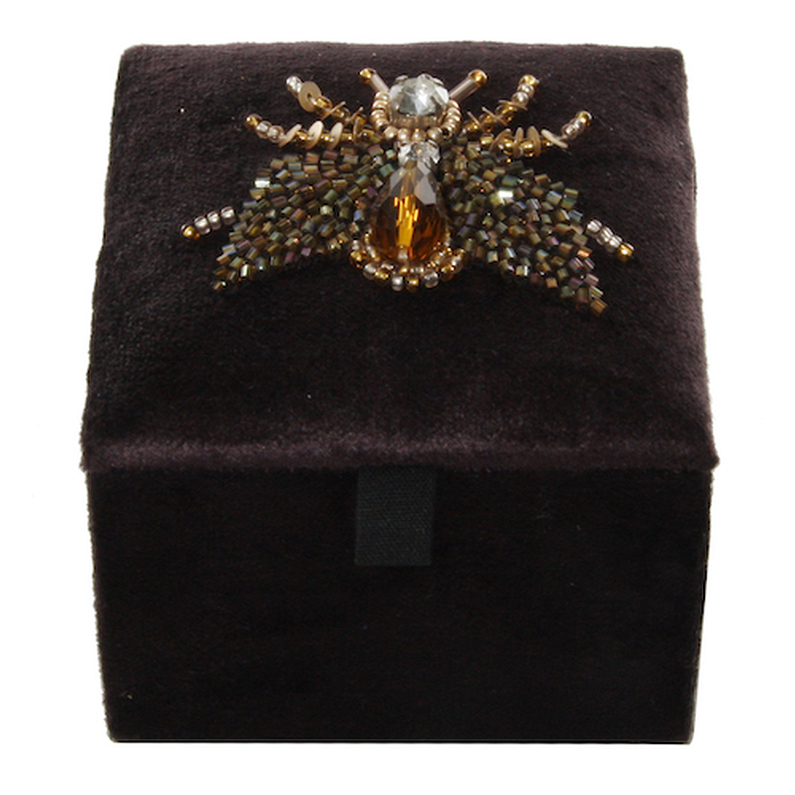 Jewel box velvet insects brown/black