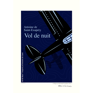 Poster "Vol de nuit" -Le Petit Prince
