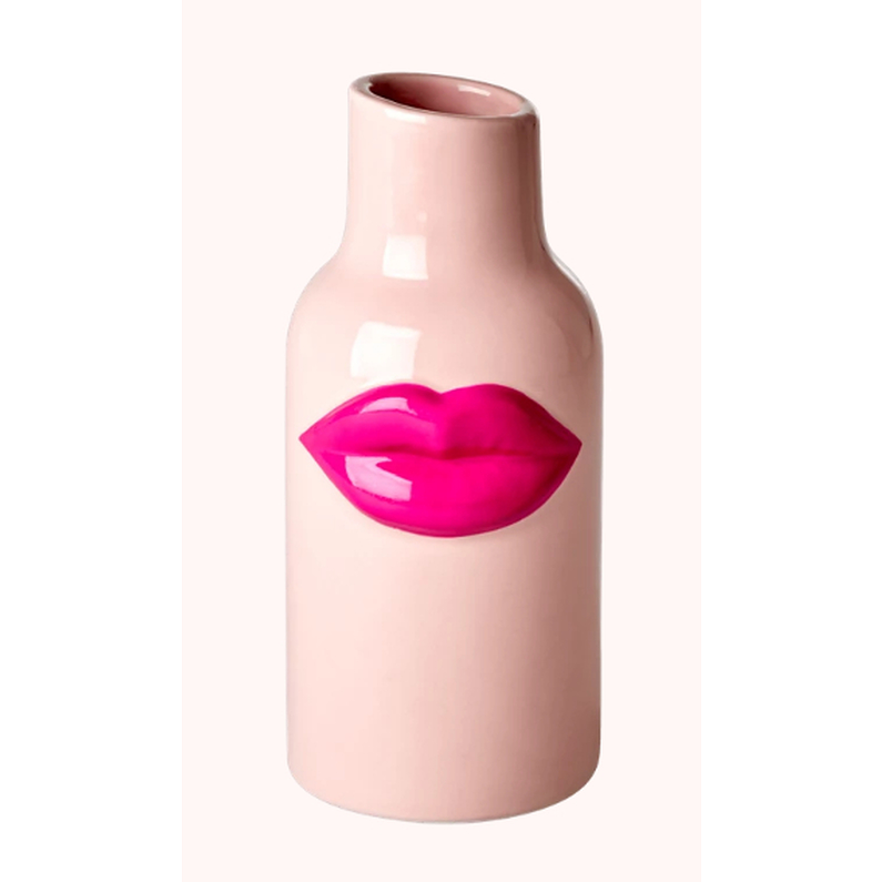 Small Pink Mouth Vase