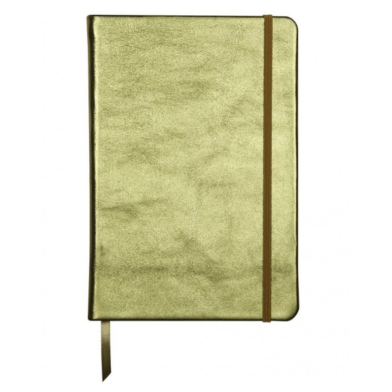 Leather notebook A5 Green Line