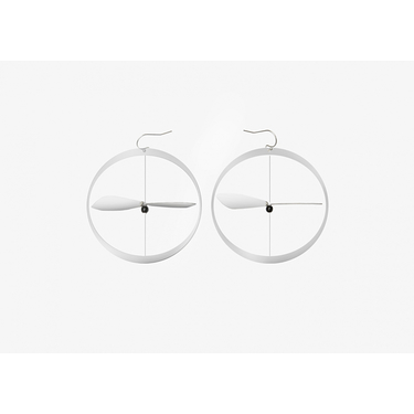 Boucles d'oreilles Akène Argentées